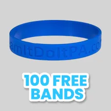 Custom Debossed Wristbands     