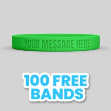 Debossed Silicone Wristband Bracelet     