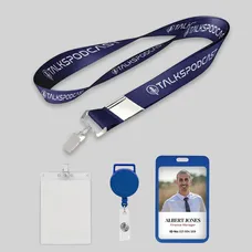 5/8 inch Price Saver Lanyard with Bull Dog Clip-A
