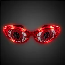 LED Red Eyes Novelty Sunglasses 