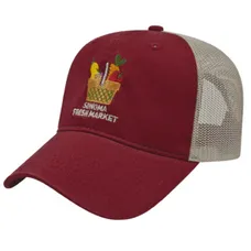 Washed Chino Twill & Ultra Soft Mesh Cap - Unstructured