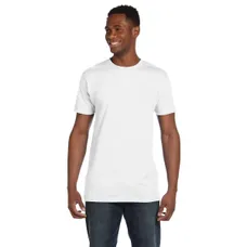 Hanes 4.5 oz. 100% Ringspun Cotton Nano T-Shirt - White/Neutral