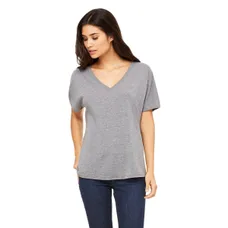 Bella Ladies' Slouchy V-Neck T-Shirt - Triblend