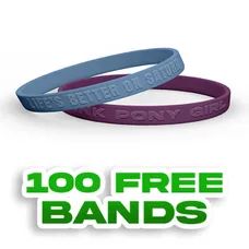 Embossed 1/4 inch Wristband 