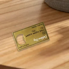 Custom Gold Card Bottle Openers