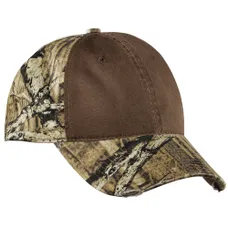 Port Authority Camo Cap with Contrast Front Panel - Dark/All