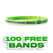 1/4 inch Embossed Printed Wristband     