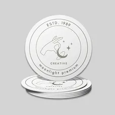 Custom Absorbent Paper Debossed Coaster