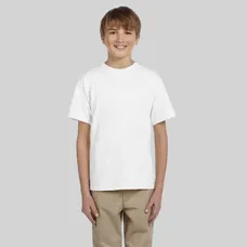 Fruit of the Loom Youth Heavy Cotton 100% Cotton Tee - White/Neutral