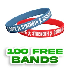 Custom Debossed Color Filled Wristbands    