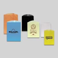 Candy, Cookie & Gourmet Bags - White 5 3/4" x 7 1/2" - BG