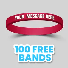 Custom Embossed Printed Silicone Wristbands 