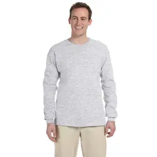 Gildan Ultra Cotton Long Sleeve Tee - Light/Heather