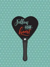 Heart Hand Fan