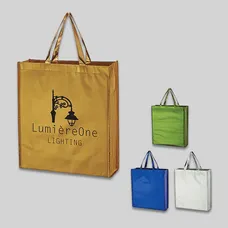 METALLIC NON-WOVEN SHOPPER TOTE BAG