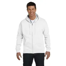 Hanes 7.8 oz. 50/50 ComfortBlend Full-Zip Hoodie - White/Neutral