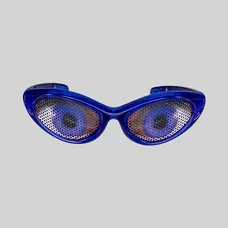 LED Blue Eyes Novelty Sunglasses
