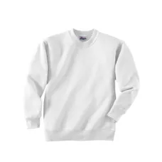 Hanes Youth 7.8 Oz. 50/50 Fleece Comfort Blend Crew - White/Neutral