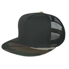 Camo Flatbill Cap -Embroidery