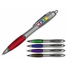 Silhouette Satin Grip Pen - Full Color