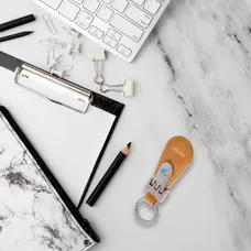 Custom Premium Tag Leather Keychains