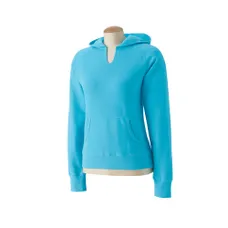 Comfort Colors Women's Garment-Dyed Front-Slit Pullover Hoodie - Dark/All