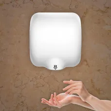 WHITE THERMOSET HIGH SPEED HAND DRYER - 1500W 