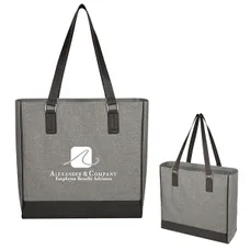 Classy Heathered Tote Bag - BG