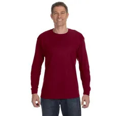 Gildan Heavyweight Cotton Long Sleeve Tee - Dark/Color