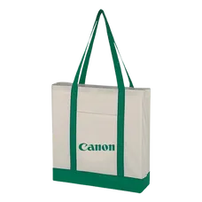 Budget Custom Non Woven Tote Bag with Trim Colors