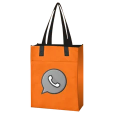 Budget Custom Non Woven Turnabout Brochure Tote Bag