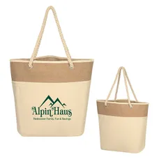 Burlap Rope Tote Bag - BG