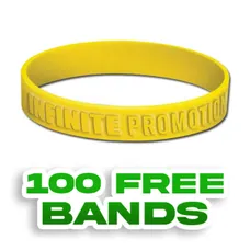 1/2 inch Embossed Wristband 