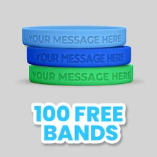 Custom Debossed Wristbands              