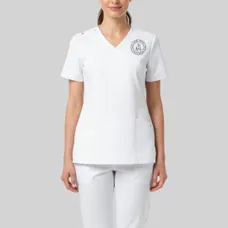 Economy Womens Mock Wrap Scrub Set