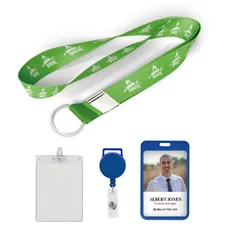 3/4 inch Price Saver Lanyard with Metal Clip