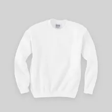 Gildan Youth 7.75 oz 50/50 Fleece Crew - White/Neutral