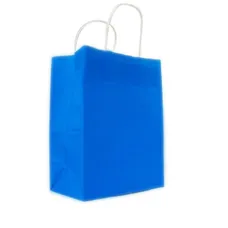 Customized Square Bottom White Paper Tote Bag 