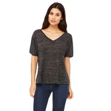 Bella Ladies' Slouchy V-Neck T-Shirt