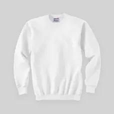 Hanes 90/10 Ultimate Cotton Crew - White/Neutral