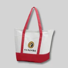 Budget Custom Large Heavy Cotton Canvas Boat Tote Bag