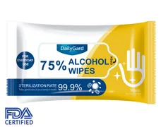 ANTIBACTERIAL WET WIPES IN RESEALABLE POUCH