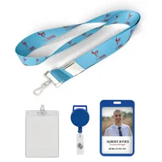 1/2 inch Price Saver Lanyard with Metal Clip