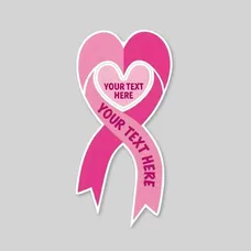 Ribbon Heart Car Sign Magnet