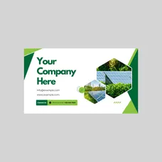 Go Green Business Card Magnet