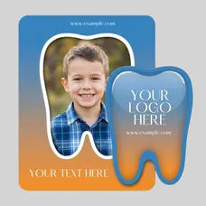 Tooth Punch Out Picture Frame Magnet