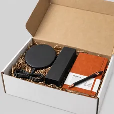 Executive Gift Set – Leather Journal, Pen & Wireless Charger