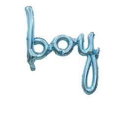 Custom Baby Blue Boy Letter Balloon