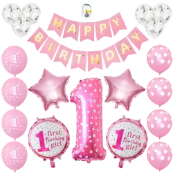Custom Girl 1st Birthday Decorations