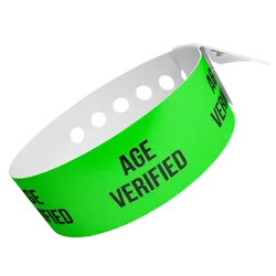 Age Verified Vinyl Wristbands